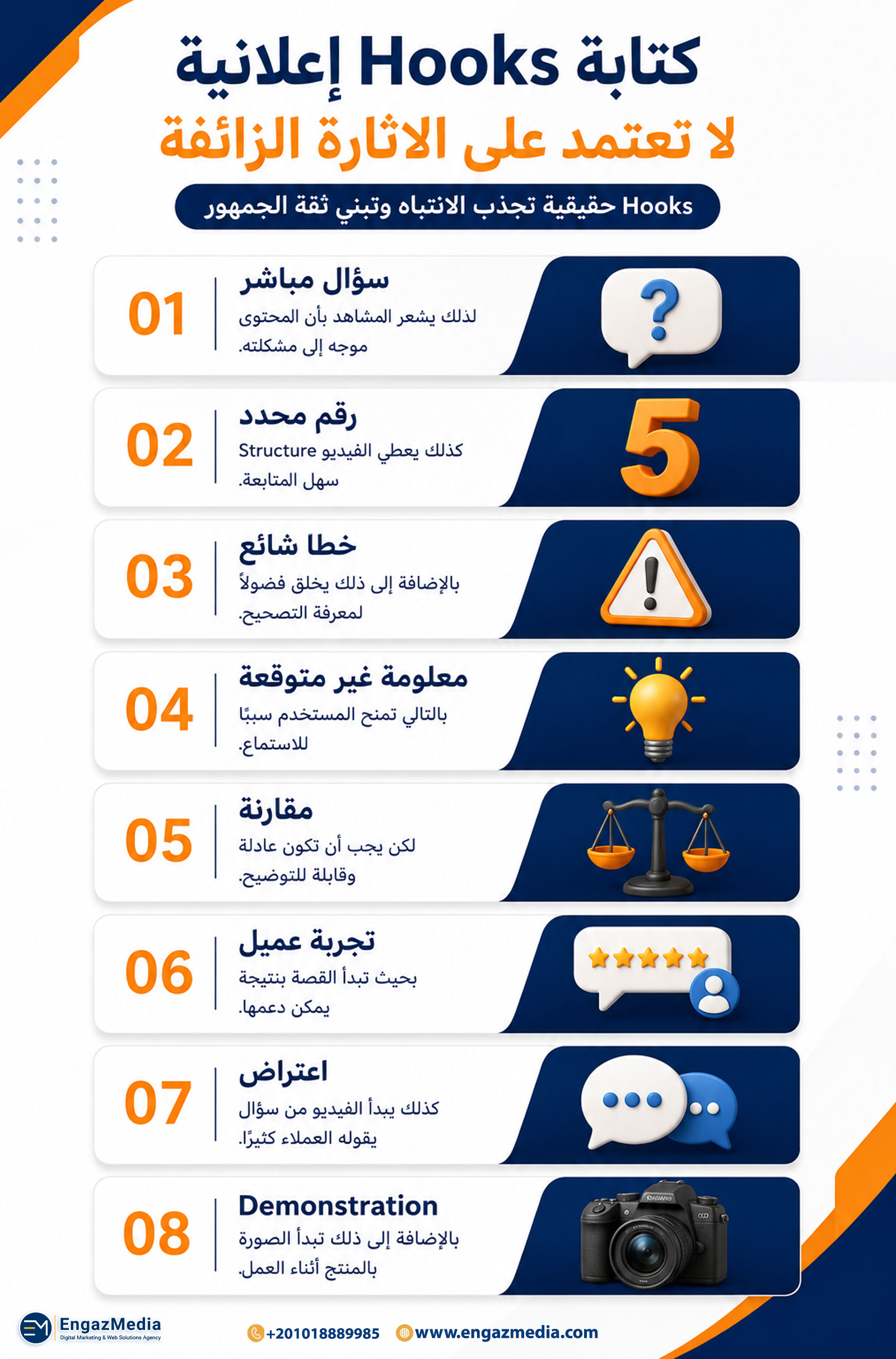 كتابة Hooks إعلانية لا تعتمد على الإثارة الزائفة