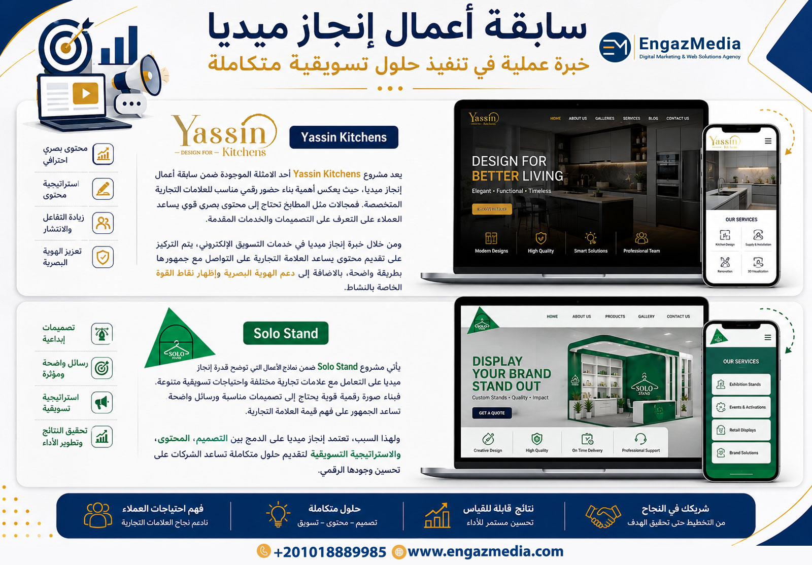 سابقة أعمال إنجاز ميديا: خبرة عملية في تنفيذ حلول تسويقية متكاملة